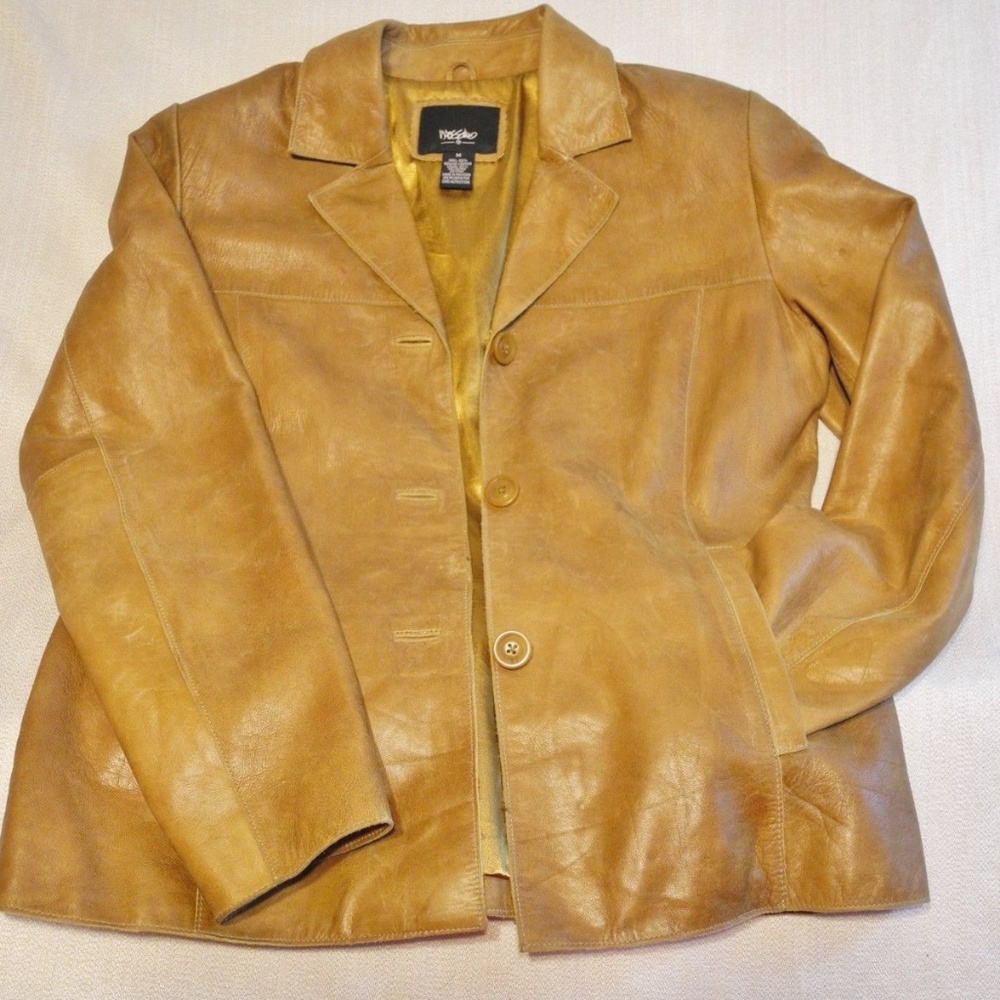 MOSSIMO Light Brown Leather Jacket